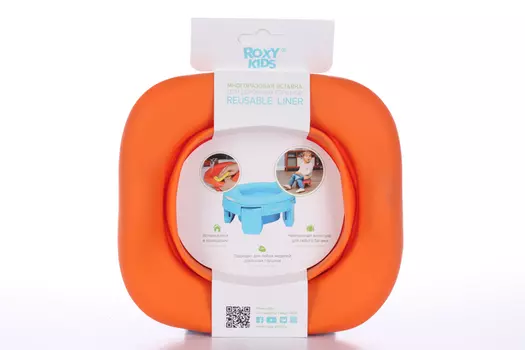 Вставка Рокси-Кидс многоразовая д/дорожных горшков склад оранж