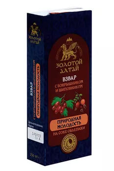 Взвар Золотой Алтай б/алког Природная молодость облепихи сок/шипов/боярышник, 250 мл