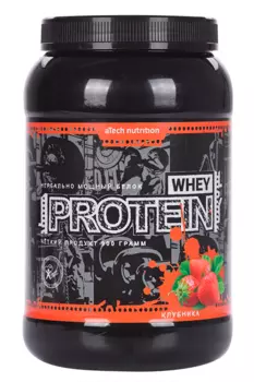 Whey Protein 100% aTech Nutrition клубника, 0,9 кг