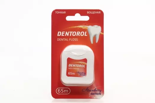 З/нить Денторол Клубника, 65 м