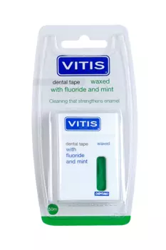 З/нить Витис Воксед Дентал Тэйп Фтор/Мята, 50 м