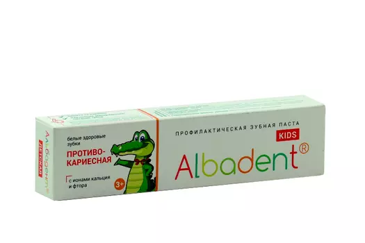 З/паста Альбадент Противокариесная детская, 75 мл