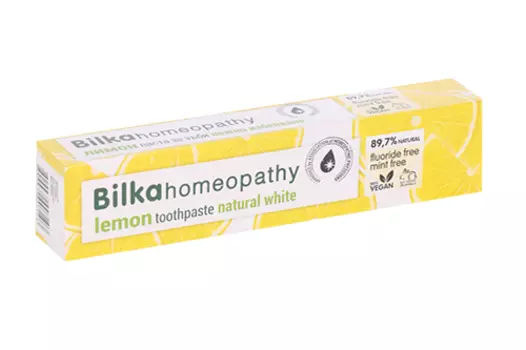 З/паста Bilka Homeopathy Лимон нежное отбеливание NEW, 75 мл