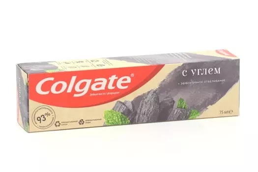 З/паста COLGATE с Углем + эффективное отбеливание, 75 мл