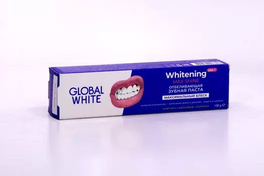 З/паста GLOBAL WHITE отбеливающая Whitening Max Shine, 100 г