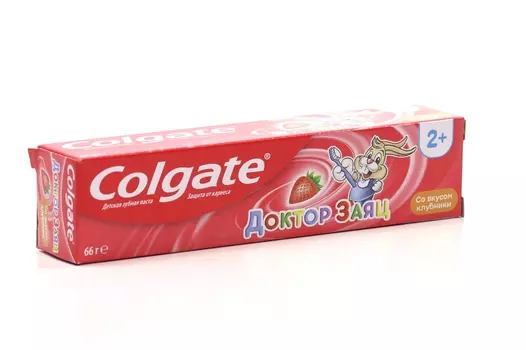 З/паста Колгейт Доктор заяц д/дет вкус клубники, 50 мл