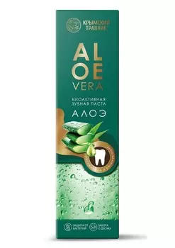 З/паста Крымский Травник Алоэ вера биоактивная б/фтора, 128 г