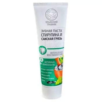З/паста Крымский Травник Спирулина и сакская грязь, 100 мл