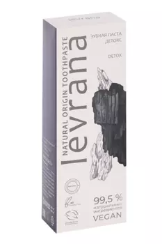 З/паста Леврана детокс черная с сажей, 100 мл