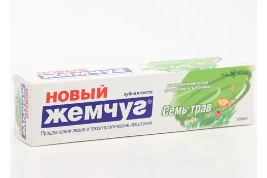 З/паста Новый Жемчуг Семь трав, 100 мл