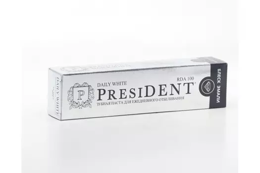 З/паста ПрезиДент Дейли вайт, 50 мл, (100 RDA)