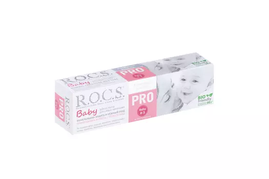 З/паста Рокс Про Бэби Минеральная защита и нежный уход (0-3лет), 45 г