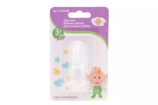 З/щетка Мультидом д/первых зубов детская силиконовая (с 3 мес)