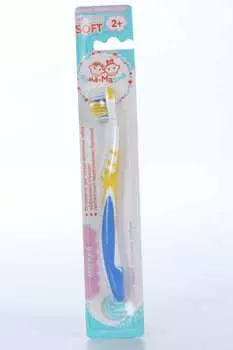 З/щетка Рома+Машка д/детей (2-9 лет), сине-желтая