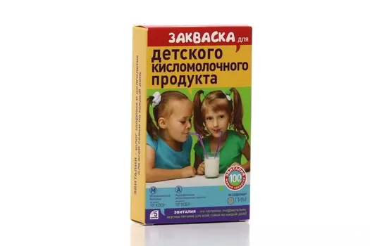 Закваска Эвиталия бактериальная сухая д/пригот детского кисломолоч продукта, 2 г, 5 шт, саше