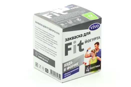 Закваска Виво Фит-Йогурт, 0,5 г, 4 шт