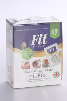 Заменитель сахара ФитПарад №8, 60 г, саше