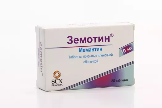 Земотин 10 мг, 28 шт, таблетки покрытые пленочной оболочкой