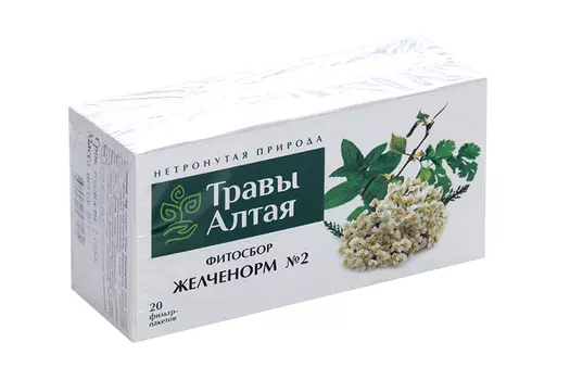 Желчегонный сбор N2 серии Алтай, 1,5 г, 20 шт