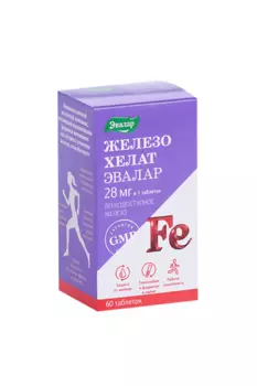 Железо Хелат, 60 шт, таблетки