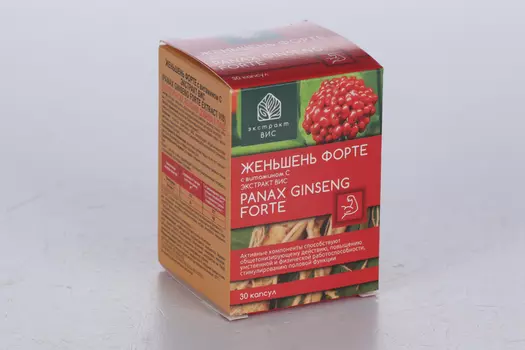 Женьшень форте с витамином С экстракт-Вис, 30 шт