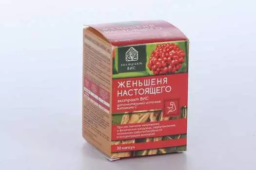 Женьшеня настоящего экстракт-Вис 0.4 г, 30 шт, капсулы