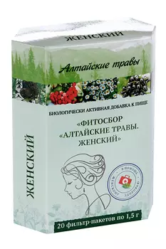 Женский фитосбор Алтайские травы, 1,5 г, 20 шт