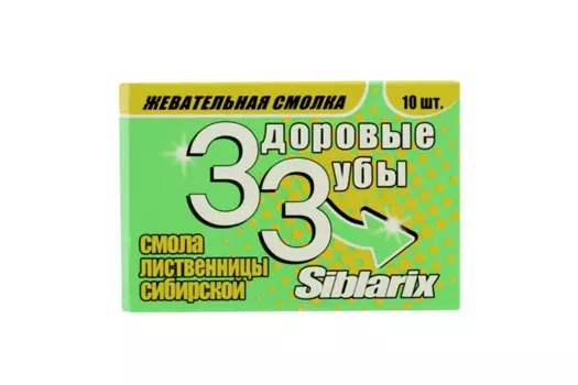 Жевательная смолка Здоровые зубы, 1 г, 10 шт