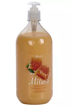 Жидкое крем-мыло Milana молоко и мед с дозатором 1л