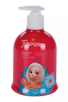 Жидкое мыло Принцесса персиковый бум д/рук д/девочек д/мягкого очищения, 490 мл