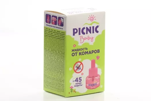 Жидкость Пикник Бэби от комаров 45 ночей