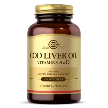 Жир из печени норвежской трески, 675 мг, 100 шт, капсулы