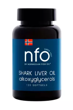 Жир печени акулы NFO, 120 шт, капсулы