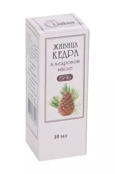 Живица кедра Лиатон в кедровом масле 5%, 10 мл