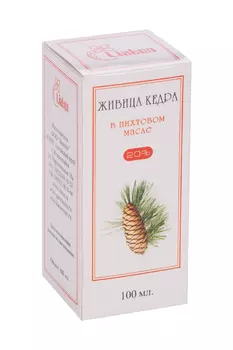 Живица кедра Лиатон в пихтовом масле 20%, 100 мл