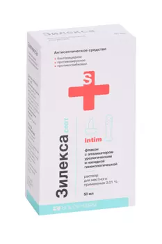 Зилекса септ 0.01%, 50 мл, раствор для местного применения компл апплик уролог/насад гинек