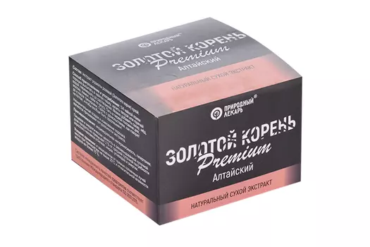 Золотой корень Премиум Алтайский Природный лекарь напиток быстрораств, 30 г, Фитоком Алтай