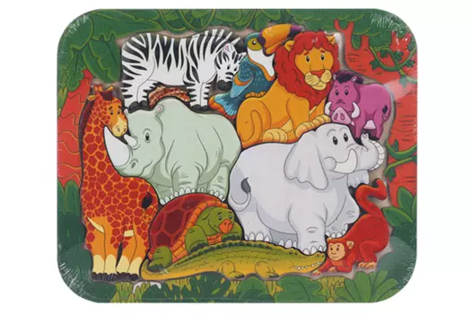 Зоопазл Нескучные игры африка 11 деревянных деталей