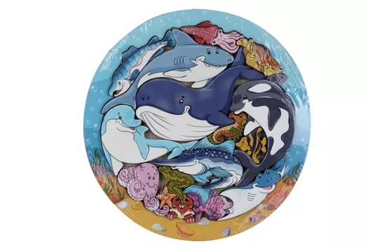 Зоопазл Нескучные игры подводный мир 16 деревянных деталей