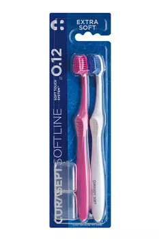 Зубные щетки для взрослых экстра-мягкие CURASEPT EXTRA SOFT 012 (2шт в блистере, 2цвета)