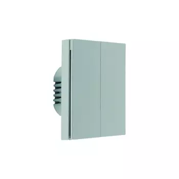 Выключатель двухклавишный без нейтрали | Aqara Smart Wall Switch H1 EU (No Neutral, Double Rocker)