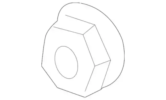 000000 008269 65 Upper Control Arm Nut ! \14>23 MB AMG GT 43 3.0L L6