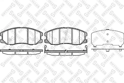 Тормозные колодки дисковые передняя ось STELLOX 001 094B-SX