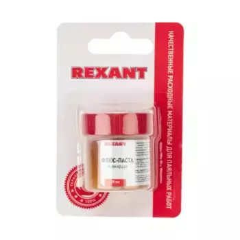 09-3690-1 Флюс для пайки REXANT, паста TR-RM KELLER, 20 мл, банка, блистер