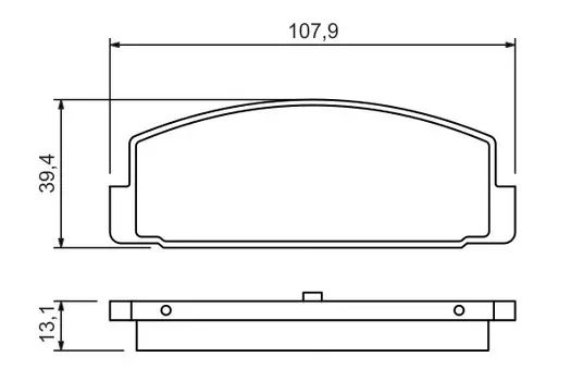 Тормозные колодки дисковые задняя ось BOSCH 0 986 424 295
