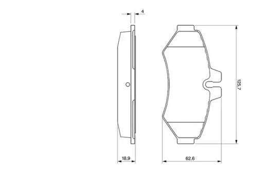 Тормозные колодки дисковые задняя ось BOSCH 0 986 424 516