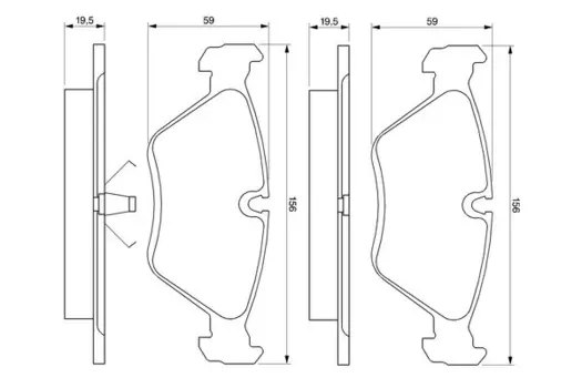 0 986 461 752 446 00=FDB681=571457B !колодки дисковые п.\ Volvo 850/C70/XC70/S70 2.0-2.5i/TDi 91>