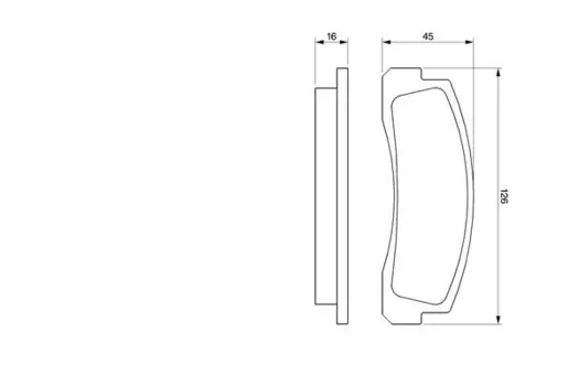 Тормозные колодки дисковые передняя ось BOSCH 0 986 466 601