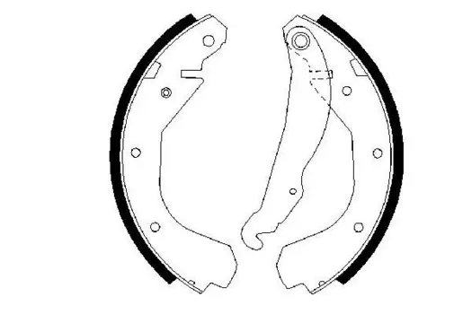 Тормозные колодки барабанные задняя ось BOSCH 0 986 487 199