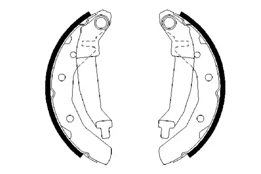 0 986 487 628 4086.00=610SBS=FSB566 !колодки барабанные\ Daewoo Matiz 0.8 98>